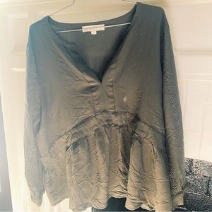 Green work blouse from loft